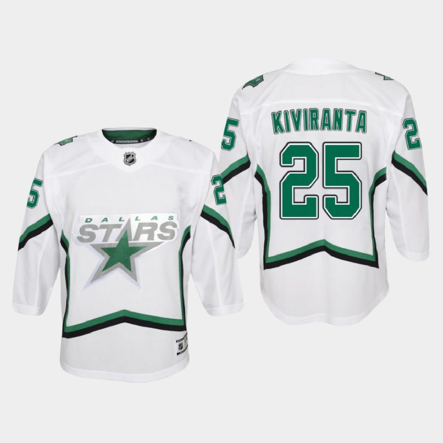 youth stars joel kiviranta white 2020 21 reverse retro special edition replica jersey