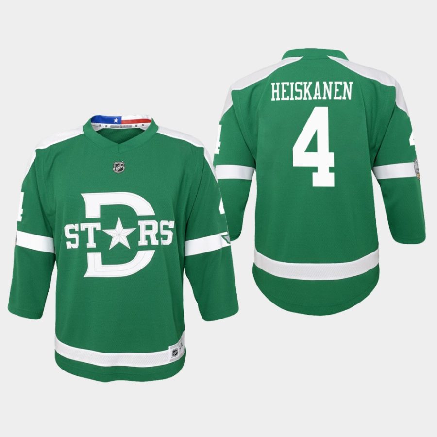 youth stars miro heiskanen green 2020 winter classic replica jersey