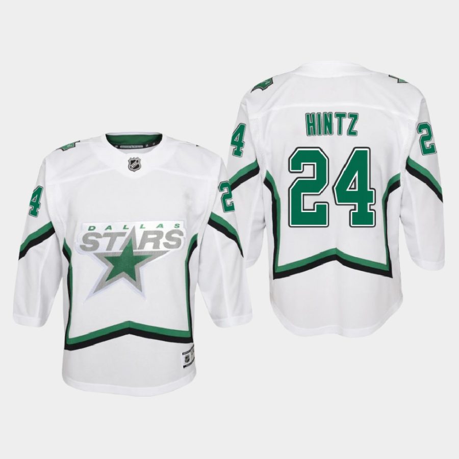 youth stars roope hintz white 2020 21 reverse retro special edition replica jersey