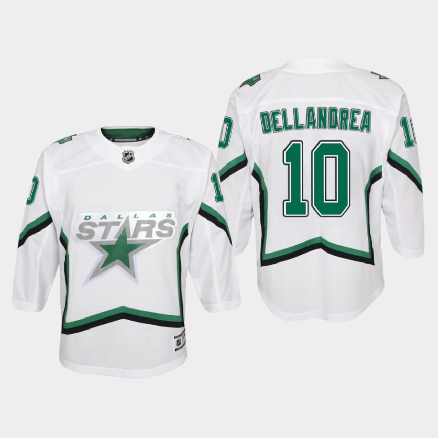 youth stars ty dellandrea white 2020 21 reverse retro replica jersey