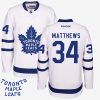 youth toronto maple leafs auston matthews 34 white premier away jersey