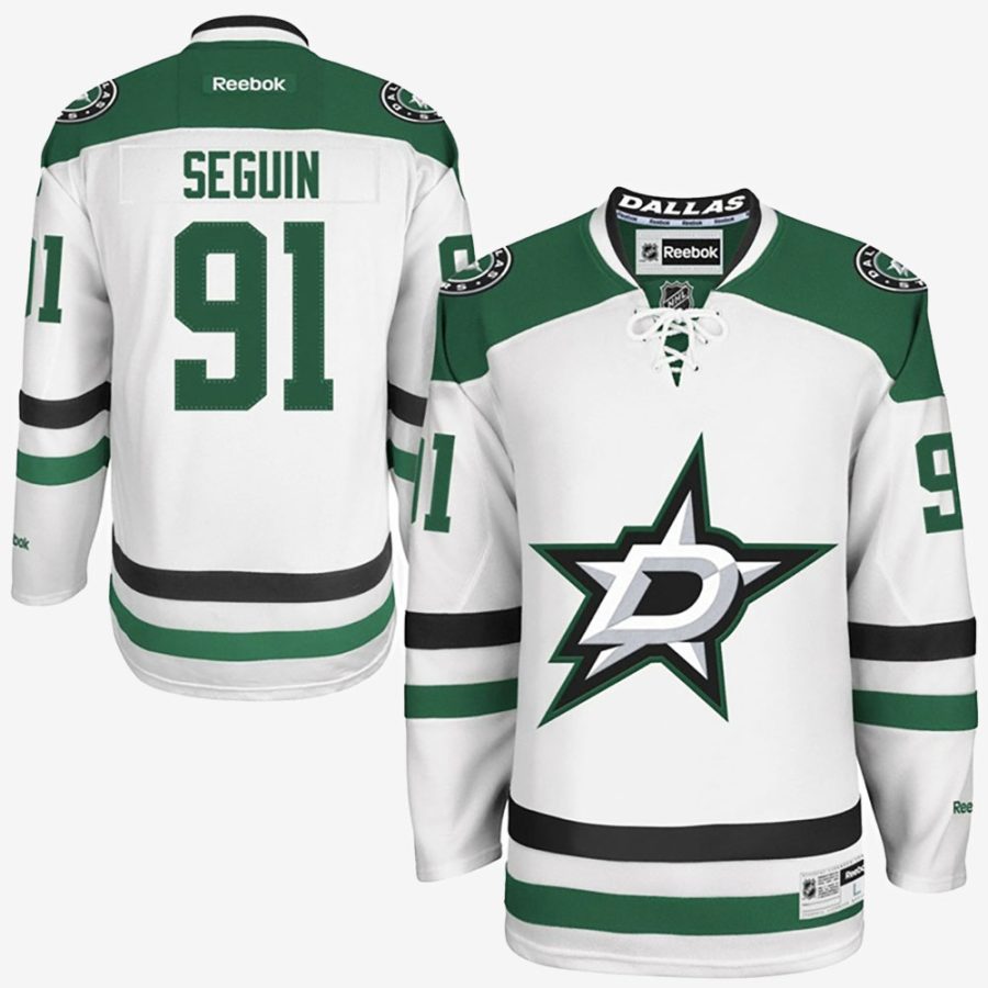 youth white stars tyler seguin 91premier away jersey