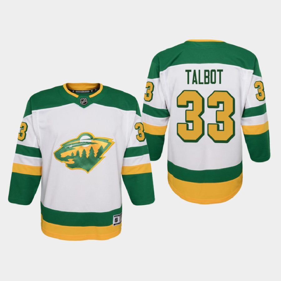 youth wild cam talbot white 2020 21 reverse retro replica jersey