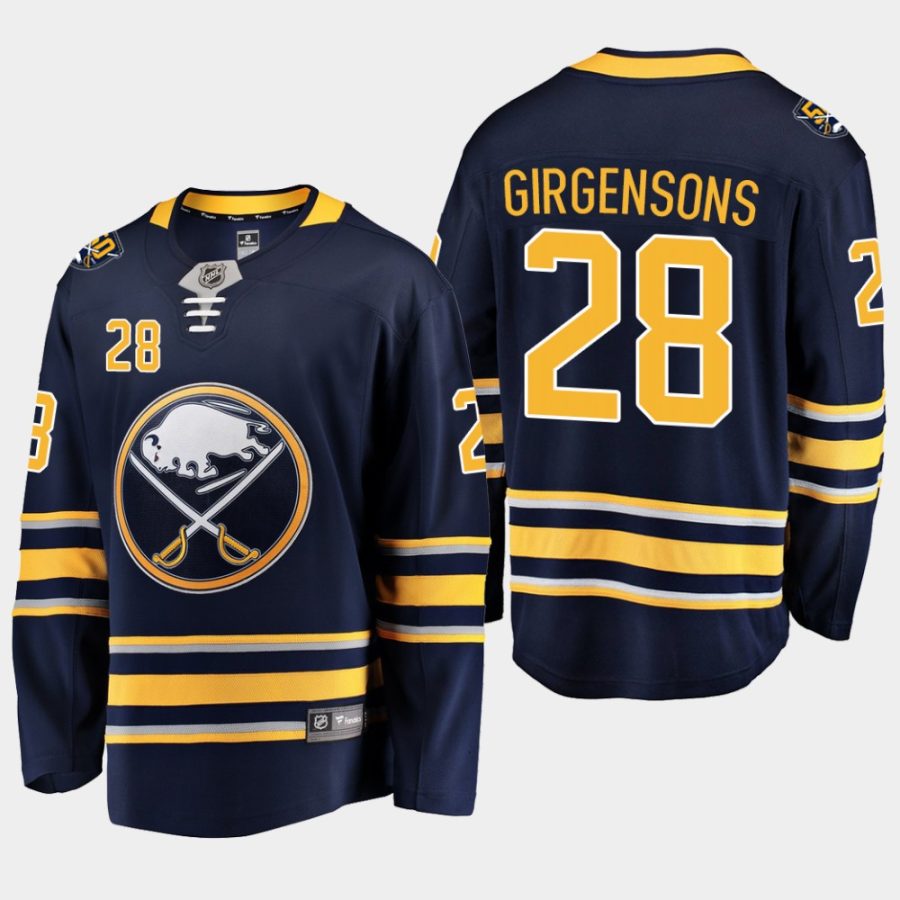 youth zemgus girgensons sabres navy 50th anniversary home breakaway player jersey