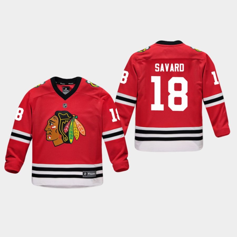 youthblackhawks denis savard red home replica player jersey