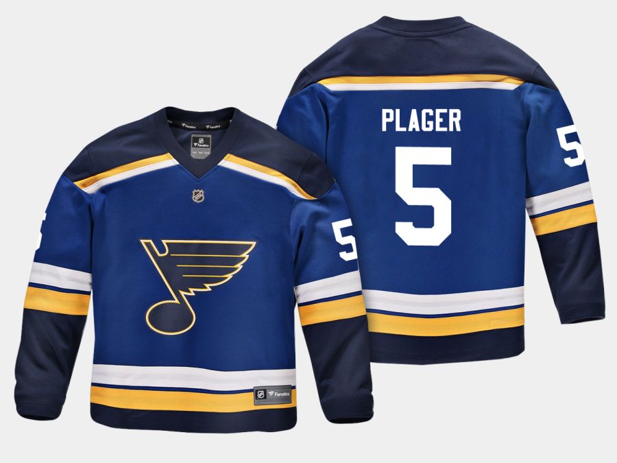 youthblues bob plager blue home replica player jersey