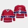 youthcanadiens doug harvey red home replica player jersey