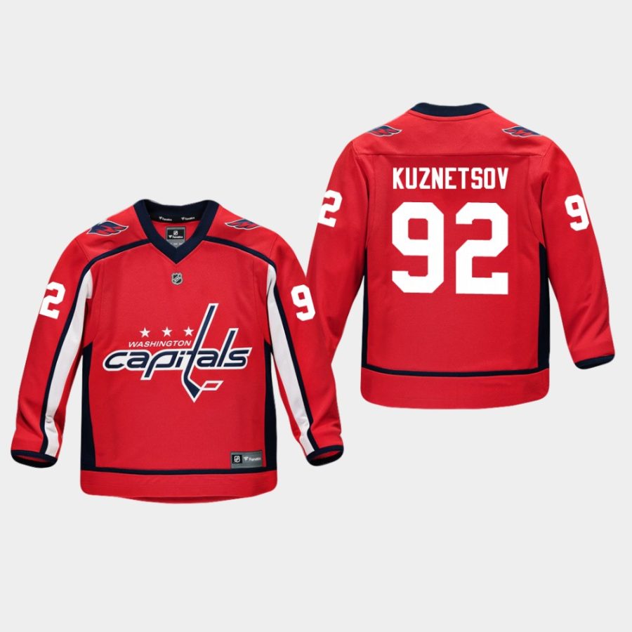 youthcapitals evgeny kuznetsov red home replica player jersey