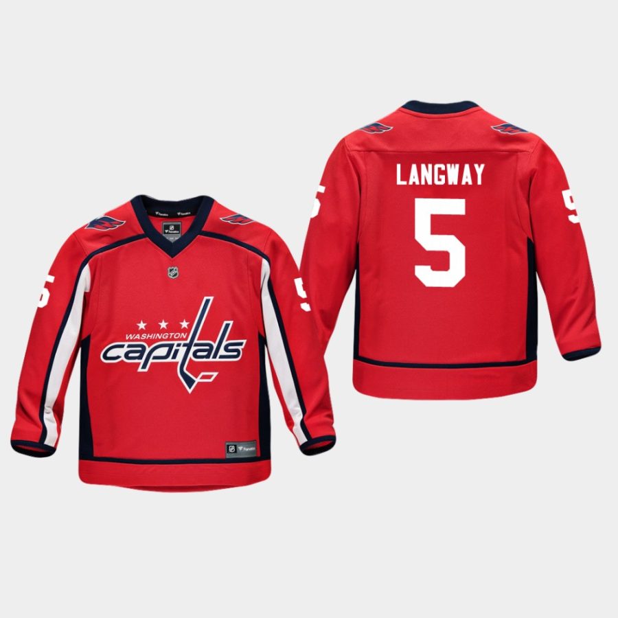 youthcapitals rod langway red home replica player jersey