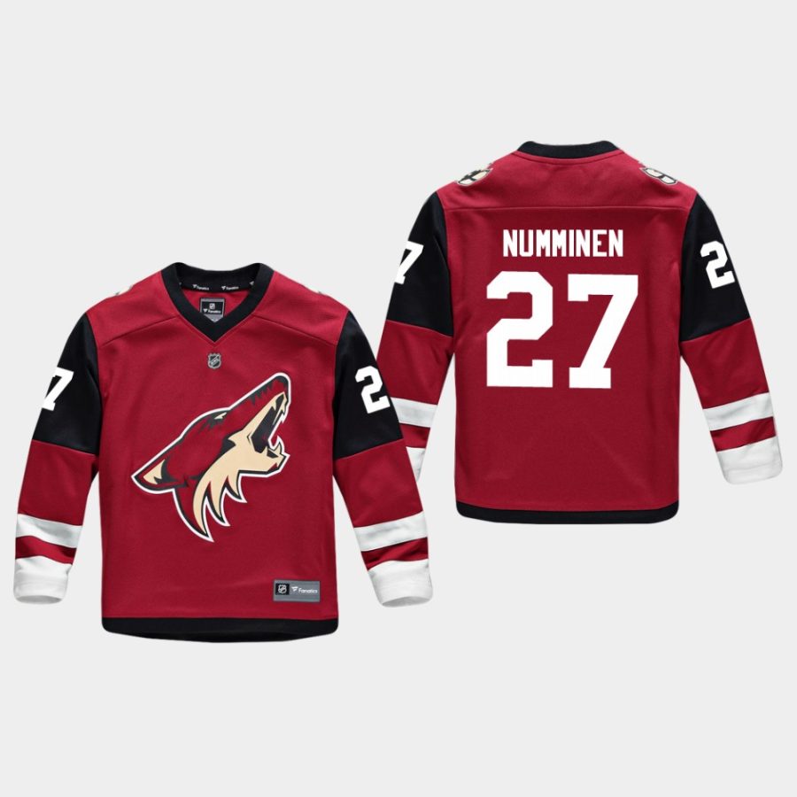 youthcoyotes teppo numminen red home replica player jersey