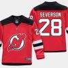 youthdevils damon severson red home replica player jersey