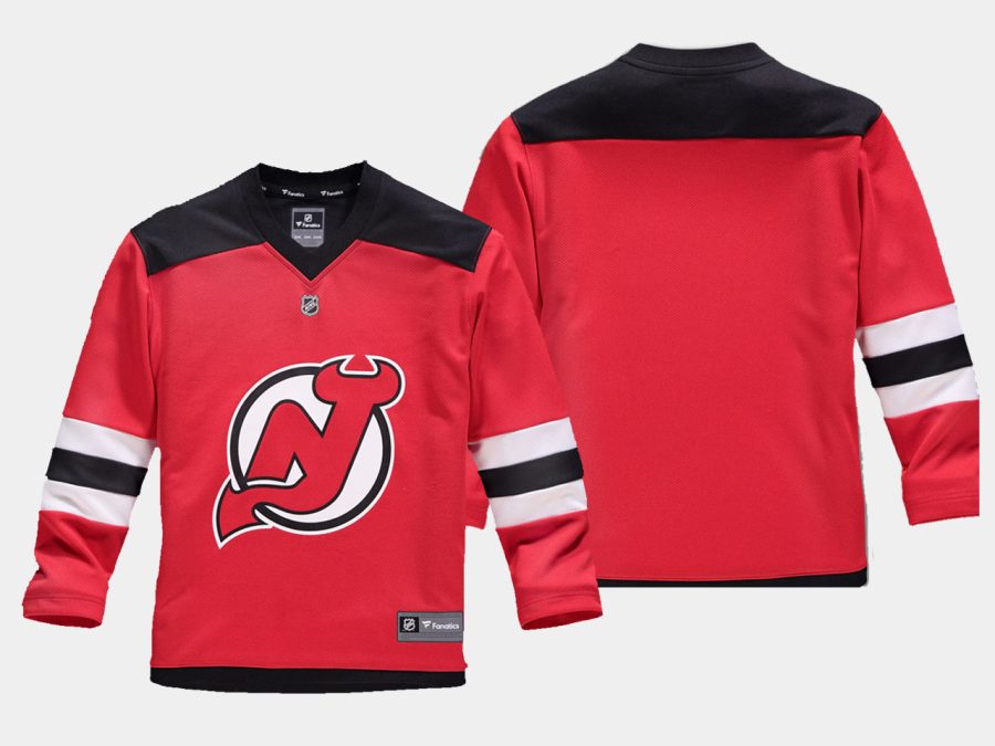 youthdevils red home replica blank jersey