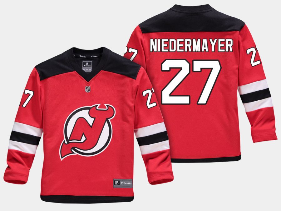 youthdevils scott niedermayer red home replica player jersey