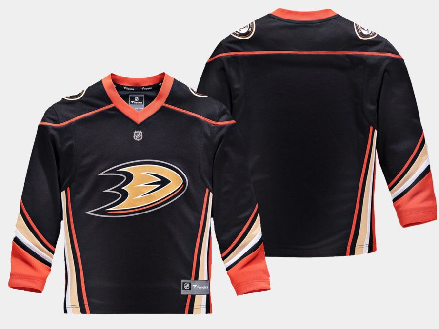 youthducks black home replica blank jersey