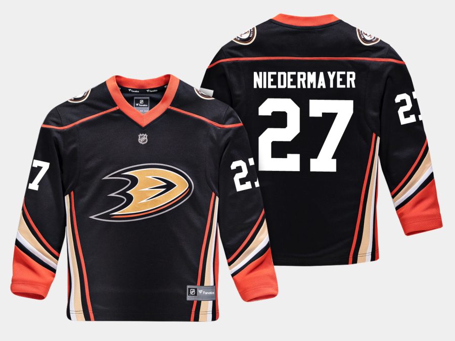 youthducks scott niedermayer black home replica player jersey