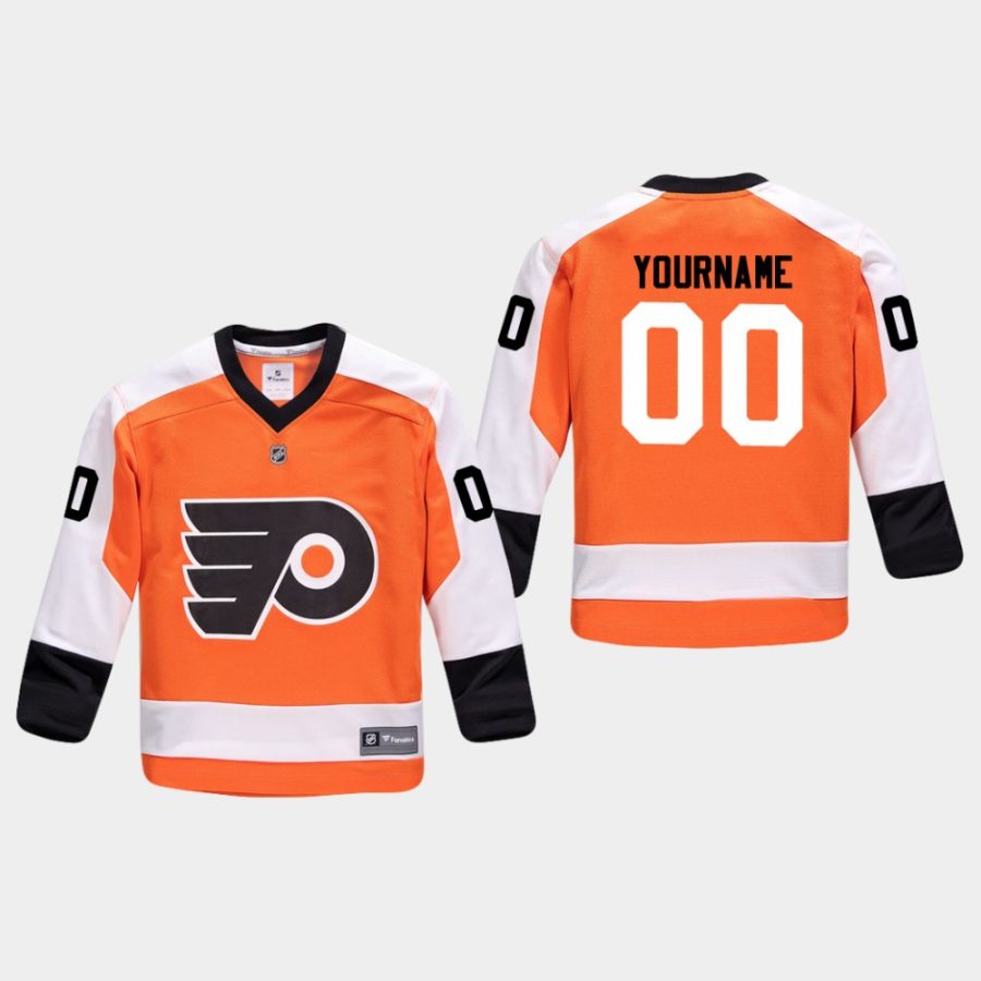 youthflyers custom orange home replica player jersey