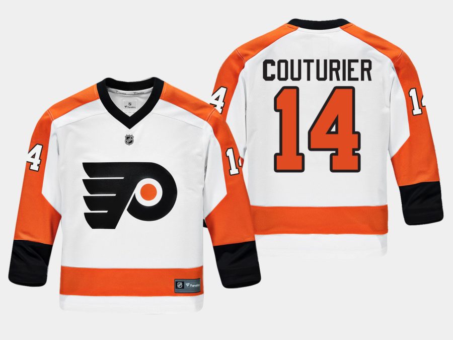 youthflyers sean couturier white road replica player jersey