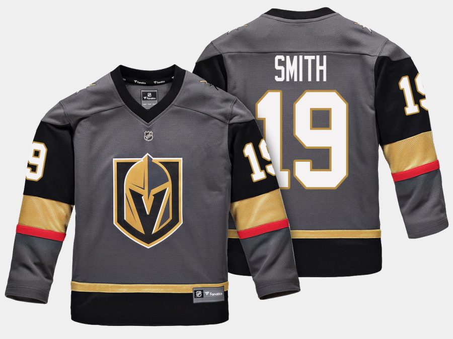 youthgolden knights reilly smith black home premier breakaway player jersey