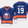 youthislanders bryan trottier blue home replica player jersey