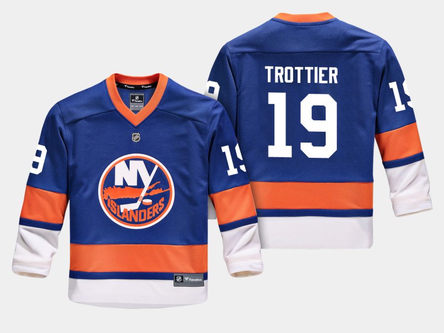 youthislanders bryan trottier blue home replica player jersey