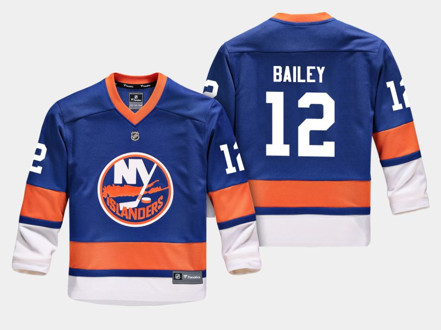 youthislanders josh bailey blue home replica player jersey