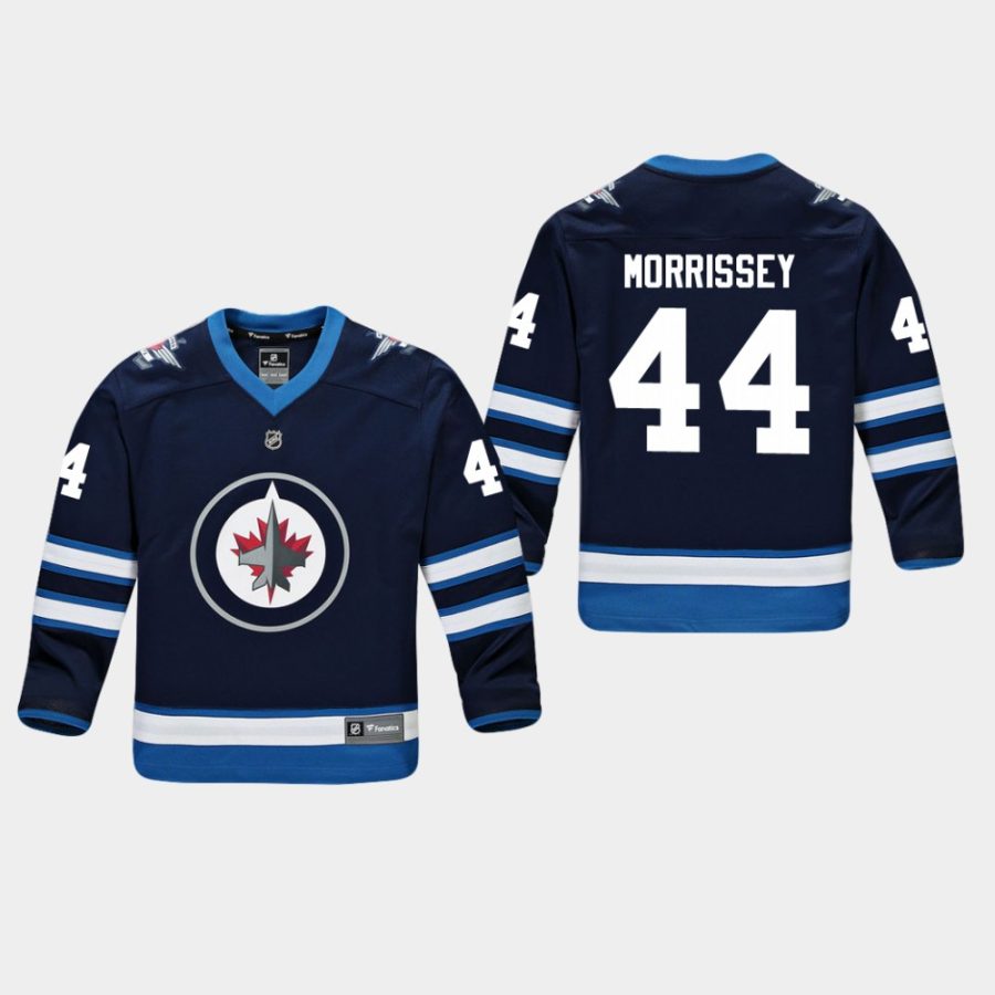 youthjets josh morrissey navy home replica player jersey