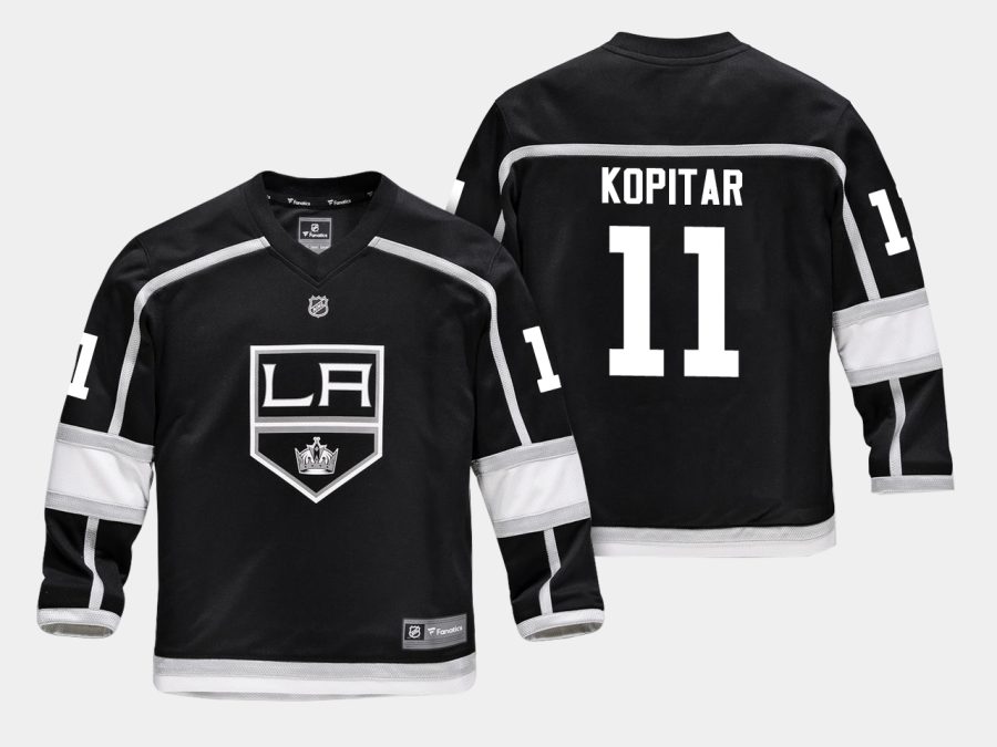 youthkings anze kopitar black home replica player jersey