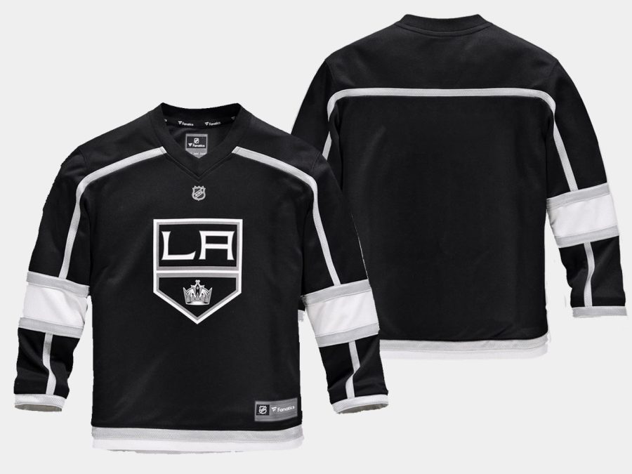 youthkings black home replica blank jersey