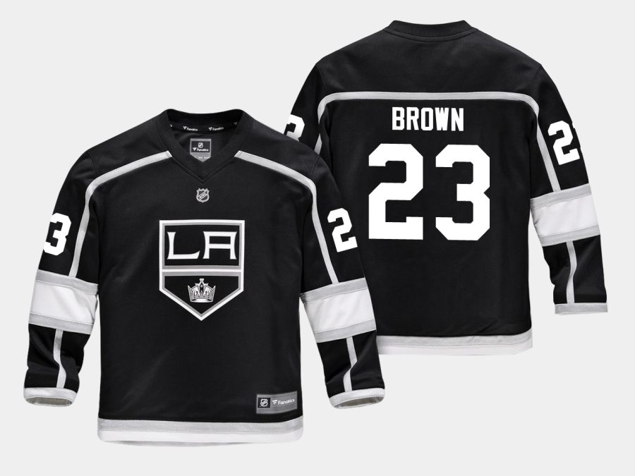 youthkings dustin brown black home replica player jersey