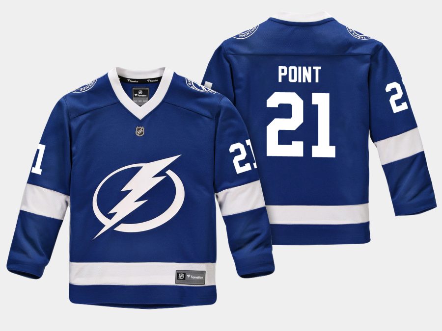 youthlightning brayden point blue home replica player jersey