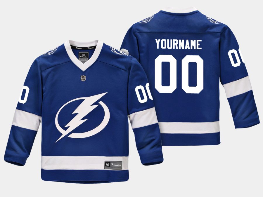 youthlightning custom blue home replica player jersey