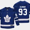 youthmaple leafs doug gilmour blue home replica player jersey