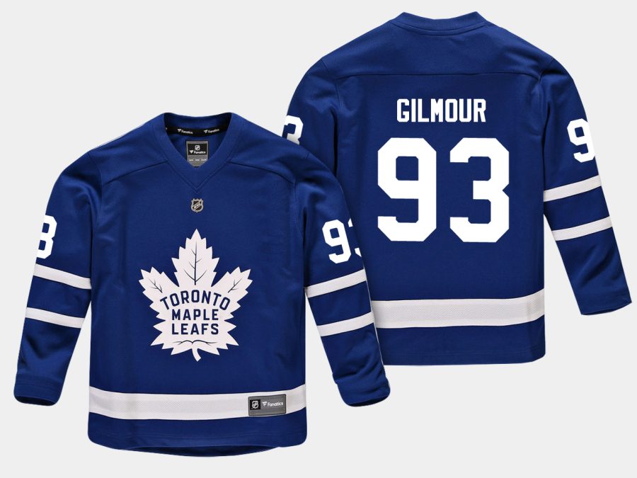 youthmaple leafs doug gilmour blue home replica player jersey