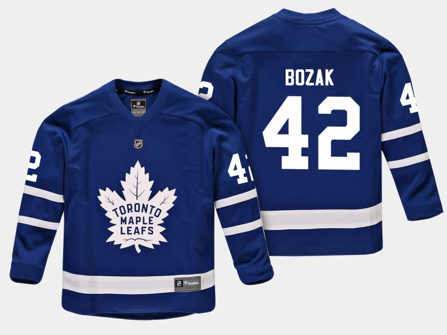 youthmaple leafs tyler bozak blue home replica player jersey