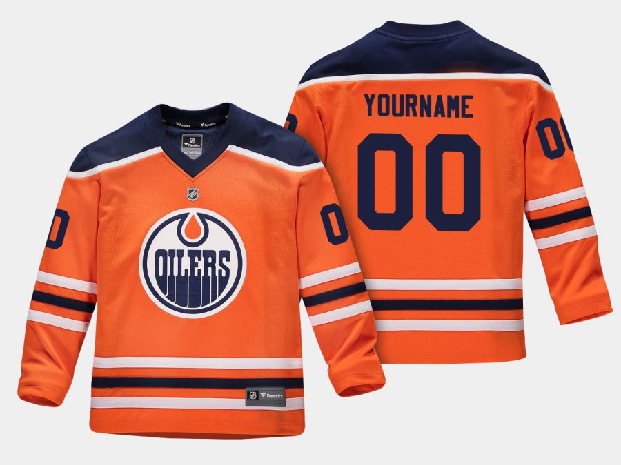 youthoilers custom orange home replica player jersey