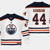 youthoilers zack kassian white road replica player jersey