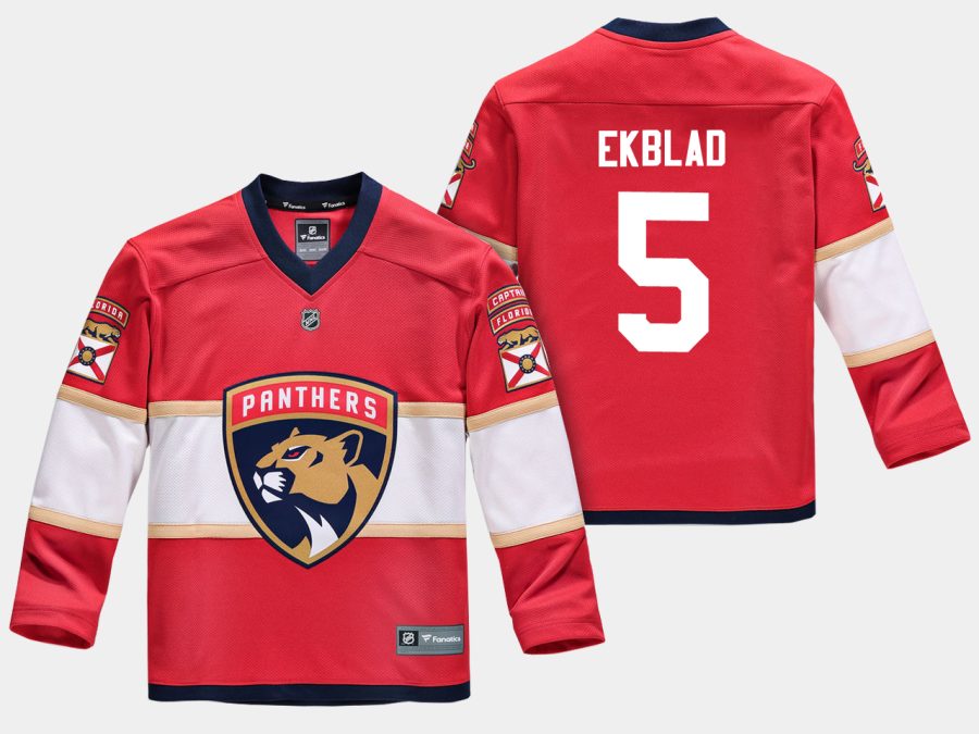 youthpanthers aaron ekblad red home replica player jersey