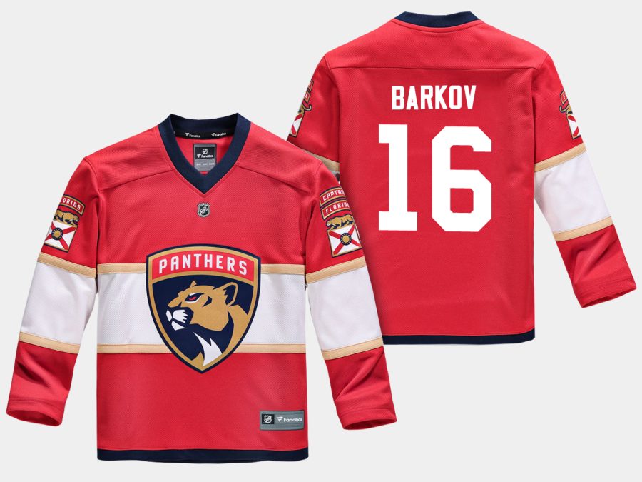 youthpanthers aleksander barkov red home replica player jersey