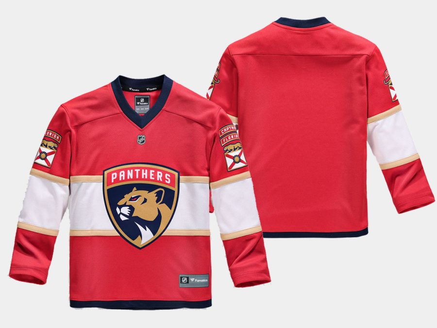 youthpanthers red home replica blank jersey