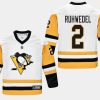 youthpenguins chad ruhwedel white road replica player jersey