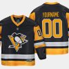 youthpenguins custom black home replica player jersey