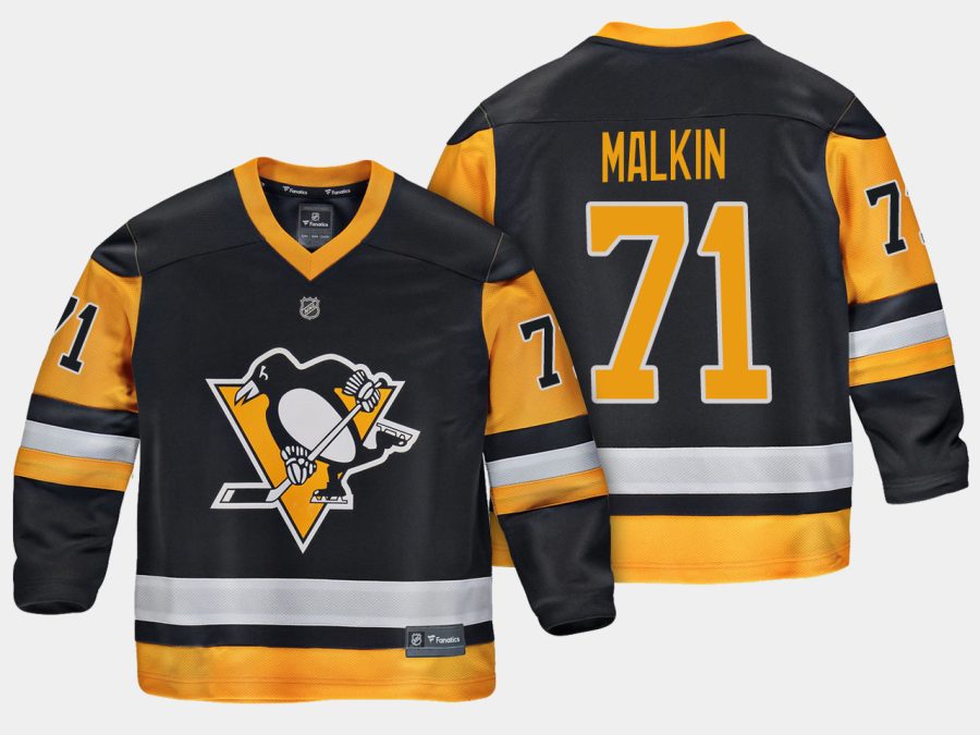 youthpenguins evgeni malkin black home replica player jersey