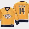 youthpredators mattias ekholm yellow home replica player jersey