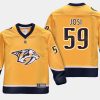 youthpredators roman josi yellow home replica player jersey