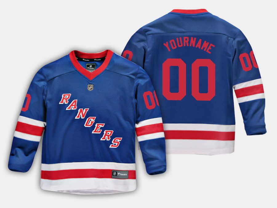 youthrangers custom blue home replica player jersey