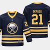 youthsabres kyle okposo blue home replica player jersey