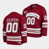 2021 22 umass minutemen custom college hockey maroon jersey