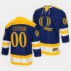 2022 quinnipiac bobcats custom college hockey navy replica jersey