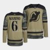 2022devils john marino camo military appreciation authentic practice jersey