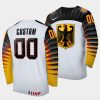 2022germany custom 2022 iihf world junior championship white home jersey